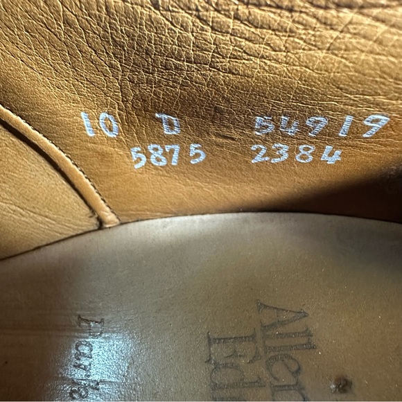 Allen Edmonds Park Avenue Cap-toe Leather Oxford Dress Shoe. Size 10D. Burgundy - Picture 11 of 11